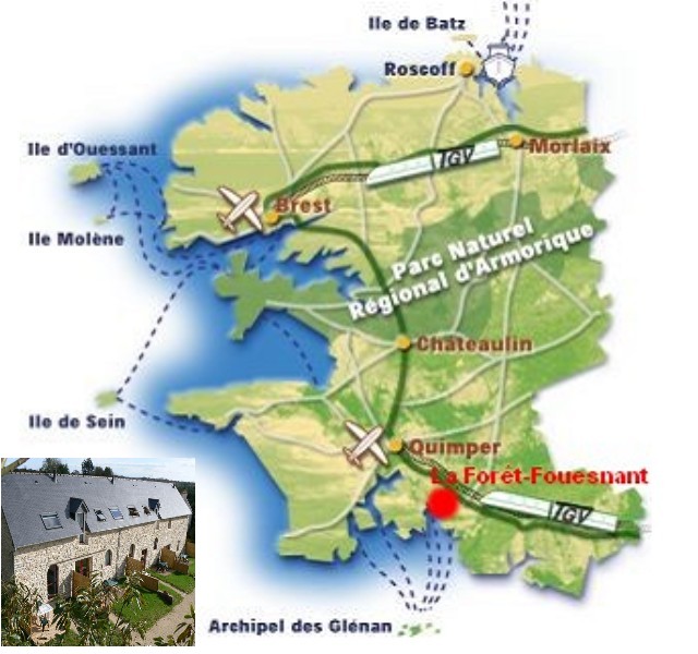 la Forêt Fouesnant dans le Finistère